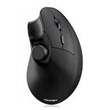 TECKNET Ergonomic Mouse, Rechargeable Wireless Bluetooth Mouse (BT 5.0/5.0+2.4G), Vertical Mouse with Volume Knob, Quiet Clicks, Cordless Mice 6 Adjustable DPI with USB A Receiver, Wide Compatibility