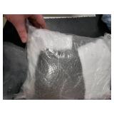 Glimin 8 Set 18 Inch Black Christmas Stocking Personalized Name Tags Thick Plush Fabric Hanging Stockings Unfinished Wood Tags for Xmas Holiday Party Tree Fireplace (Black, White)