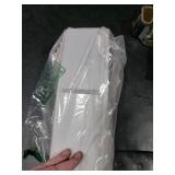 DIMJ Drawer Organizers Clothes, Set of 12 Dresser Organizer Bins, Fabric Closet Organizers and Storage, Shallow Drawer Dividers for Nursery, Clothing, Baby Clothes, Socks, Underwears, Tie (White)