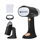 Garment Travel Steamer for Clothes Portable: Black Clothing Steamer Handheld 1500W Hand Held Mini Steamer Fabric Shirt Plancha a Vapor para Ropa Home Dorm Room Travel Essentials