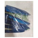 Wanbasion Blue Professional Kitchen Knife Chef Set, Stainless Steel, Dishwasher Safe with Sheathes