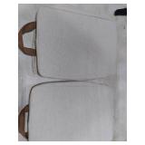 StorageWorks Storage Bins, Shelves Baskets for Organizing, Fabric Closet Organizers with Handles, Metal Frame, Beige Cotton-linen, 2-Pack