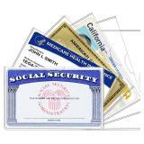 Glsgsb 6 Pack Social Security Card Holder Social Security Card Protector Sleeve New Medicare Card Protector Sleeve/Credit Card Holder, SSN Card Protector/Credit Card Cover