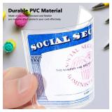 Glsgsb 6 Pack Social Security Card Holder Social Security Card Protector Sleeve New Medicare Card Protector Sleeve/Credit Card Holder, SSN Card Protector/Credit Card Cover