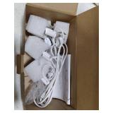 SURAIELEC Accessory Cord with 6 LED Light Bulbs, Christmas Village Lights Replacement, C7 Light Cord with Switch for Snow Village House, Holiday Craft Decorations, UL Listed, Set of 2