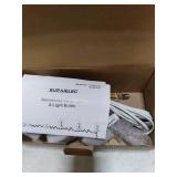 SURAIELEC Accessory Cord with 6 LED Light Bulbs, Christmas Village Lights Replacement, C7 Light Cord with Switch for Snow Village House, Holiday Craft Decorations, UL Listed, Set of 2