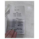 Arsimus Beaded Flower Sequin Festival Adjustable Push-Up Bra (White, S/M)