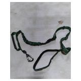 Hotsky Tactical Dog Leash Heavy Duty for Medium Large Dogs That Pull,4-6Ft Strong Bungee Shock Absorbing No Pull Dog Leash with Padded Double Handle and Car Seatbelt,Leaves