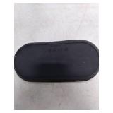 Silicone Vanity Tray - Oval Bathroom & Sink Tray (8.66x3.94 Inch) Dishwasher Safe Jewelry Organizer for for Bathroom, Desk, Vanity, and Cosmetics (Black) USED