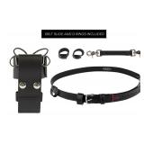 Perfect Fit Shield Leather Firefighter Bundle - Universal Radio Holster Case, Strap Harness, Anti-Sway Strap