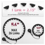 JLoibao Weighted Hula Circle with 26/32 Links(56-66 Inch) for Adults Weight Loss, Infinity Fitness Hoop Plus Size, for Women Smart Exercise Equipment
