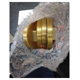 (4 Pack) Asterbacks 3 inch Sewer Cleanout Cap Brass Plug, Raised Head Design for 3 inch NPT Pipe QJG-3-T(4 PCS)