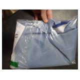 OLANLY Luxury Royal Blue and White Ombre Shower Curtain, Waterproof and Washable Decorative Shower Curtains for Bathroom, 72x72 Inches