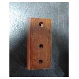 Hard Wood Base Guitar Hook Auto Locking for Acoustic, Classical, Electric, Bass Guitars, Ukuleles - Pack of 2 NO HARDWARE