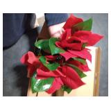 Christmas Red Flower String Lights Plug in, 8.5Ft Red Christmas Decorations Lights Outdoor with 10 LED Flowers Lights, Hanging Flowers Fariy String Lights for Holiday Party Window Home Birthday Decor