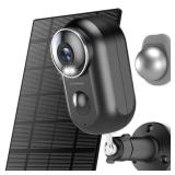 ZUMIMALL Solar Security Cameras Wireless Outdoor, 2K Outdoor Camera Wireless Solar Powered, 2.4G WiFi Battery Camera, 3MP Color Night Vision, Magnetic Mount,Siren,PIR/AI Analyse, IP66, Cloud, Alexa NO
