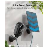 ZUMIMALL Solar Security Cameras Wireless Outdoor, 2K Outdoor Camera Wireless Solar Powered, 2.4G WiFi Battery Camera, 3MP Color Night Vision, Magnetic Mount,Siren,PIR/AI Analyse, IP66, Cloud, Alexa NO