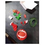 3tyto 12Pcs Christmas Stanley Cup Accessories Set Including Light Up Christmas Garland, Straw Toppers, Silicone Boot, Water Bottle Charm for Stanley Tumbler 40oz&30oz