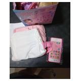 Meland Toy Doctor Kit for Girls, Pretend Play Toy Doctor Set with Dog , Carrying Bag, Stethoscope & Dress Up Costume Gift for Kids Toddlers Ages 3 4 5 6 Year Old for Role Play