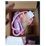 Meland Toy Doctor Kit for Girls, Pretend Play Toy Doctor Set with Dog , Carrying Bag, Stethoscope & Dress Up Costume Gift for Kids Toddlers Ages 3 4 5 6 Year Old for Role Play