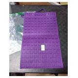 Resovo Hanging Earrings Organizer, Wall Earring Holder with 2 Hooks, Holds Up To 300 Pairs, Compact Design, Soft Material-Dark Purple