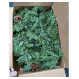 Christmas Garland Prelighted 9ft with 50 Lights, Christmas Decor with 50 Light Pine Cone Red Berries Timer for Mantle Staircase Indoor and Outdoor