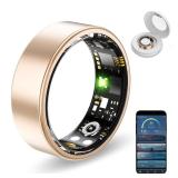 Smart Health Rings for Women Men, Fitness Tracker with Heart Rate, Blood Oxygen, HRV, Sleep Tracker, Step Tracker, No Subscription Fee, IP68 Waterproof Smart Ring for iphone & Android (RoseGold, 8)