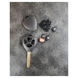 SUPALAND Key Fob Shell Case Replacement Fits for Toyota Camry Corolla Venza Avalon 2007 2008 2009 2010 2011 2012 2013 Keyless Entry Remote Control 4 Button Pad Key Cover