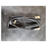 SUNGUY Right Angle Coiled USB C Cable 5FT [Comfortable Length: 1.3-3.3FT], 2Pack 90 Degree USB-A to USB-C Cable Android Auto Carplay, Type C Cord for iPhone 17 16 15 Pro Max, Galaxy S25 S24 Ultra