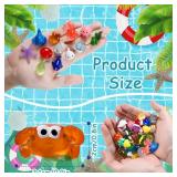 DIYDEC Multipcs Mini Ocean Resin Animals Tiny Sea Animals Figurines Marine Miniature Plastic Animals Aquarium Ornaments Decorations for DIY Fish Tank Potted Micro Fairy Garden Dollhouse