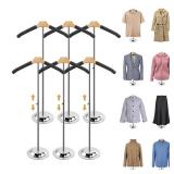 Fumingpal 20-35 Inch Height Adjustable Shirt Display Stand, T Shirt Display Stand for Vendors, Mannequin Torso for Clothing Dress Garment Coat Retail (Black, 6 Pcs)