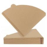 Coffee Filters,200 Count Disposable Coffee Paper Filters, Size 04 Unbleached Cone Filters 2-4 Cup, Filters For Pour Over and Drip Coffee Maker (200, V02)