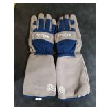 COOLJOB Thorn Proof Rose Pruning Garden Gloves for Men, Long Sleeve Padded Yard Work for Bush, Blackberry, Cactus, Heavy Duty/Puncture Resistant/Machine Washable, Large, Navy