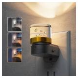 L LOHAS LED Night Lights Plug into Wall, 3000K/4000k/5000K Adjustable Color Temperature Bubble Night Light, Dusk to Dawn Sensor for Hallway, Bathroom, Rooms