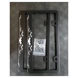 Bat License Plate Frame 2 Pack Funny Gothic Style License Plate Holder Animal for Front or Rear Car Tags Reusable Durable Stainless Steel Car Decoration with Screws 6.3 X 12.2 Inch for Men Women