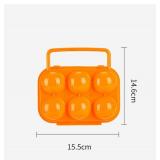 6 Grids Egg Holders, FantasyDay Sturdy Shockproof Durable Egg Cartons Egg Containers With Lid for Refrigerator - Large Capacity Egg Organizer Box for Home Kitchen Outdoor Picnic Hiking Storage