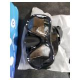 DIPUKI Snorkeling Gear for Adults Snorkel mask Set Scuba Diving mask Dry Snorkel Swimming Glasses Swim Dive mask Nose Cover Youth Diving (Black+Pink 2 Pack)