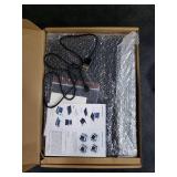 ProCase 360° Rotation Keyboard Case with 7 Colors Backlit for iPad 10.2 (2021 9th Gen/ 2020 8th Gen/ 2019 7th Gen), Protective Smart Cover with Wireless Keyboard for 10.2 iPad 9th/8th/7th -Black