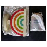 The Dreidel Company Hanukkah Children Wooden Chanukah Menorah with Removable Candles (Single)