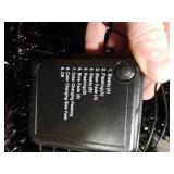 DEWUR Pre-Lit Artificial Christmas Tree, Warm White Lights, Colorful Lights, Includes Stand, 4 feet (Black)