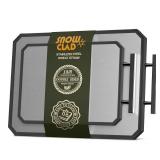 SNOWCLAD Stainless Steel Cutting Board,Double Sided Steel Cutting Board Set for kitchen,Stainless Steel/Wheat straw pp Large for meat,Dishwasher Safe [16 * 11+12 * 8.3 Inch]