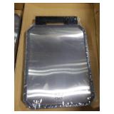 SNOWCLAD Stainless Steel Cutting Board,Double Sided Steel Cutting Board Set for kitchen,Stainless Steel/Wheat straw pp Large for meat,Dishwasher Safe [16 * 11+12 * 8.3 Inch]