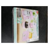 Kitchen Appliances Toys, Kids Play Kitchen Accessories Set, Pretend Kitchen Toys for Kids Ages 4-8, Coffee Maker, Mixer, Toaster with Realistic Lights & Sounds, Gift for Girls Ages 3+