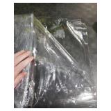 sancua Clear Plastic 100% Waterproof Tablecloth - 54 x 78 Inch - Vinyl PVC Rectangle Table Cloth Protector Oil Spill Proof Wipe Clean Table Cover for Dining Tables, Parties & Camping, Crystal Clear