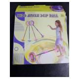 Flooyes Skip Ball for Kids, Ankle Skip Ball Toy with Counter, Timer and Cal Calculator, Girl Birthday Gifts for Age 6 7 8 9 10+, Rechargeable Colorful Flash Wheel Skip Ball for Girls Women