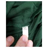 SWOMOG Womens Button Down Pajamas Set Short Sleeve Sleepwear Bride Soft Pj Lounge Sets XS-3XL Green X-Large