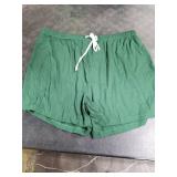 SWOMOG Womens Button Down Pajamas Set Short Sleeve Sleepwear Bride Soft Pj Lounge Sets XS-3XL Green X-Large