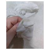 LOLANTA Girls Sparkle Tights 2 Pack Fishnet Rhinestone Stockings for Kids Shimmer Mesh Pantyhose(White-Rhinestone,4-8Y) STAINED ON FEET