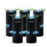 LabCharge Small Ionic Air Purifier for Home & Bedroom Silent HEPA Filter Covers 250 Sq Ft - Free Cleaner for Pets, Hair, Smoke, Dust, Odors & Dander Compact & Black Design - Pack of 5