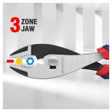 WORKPRO 6in Slip Joint Pliers Tool, Large Soft Grip,Rust Prevention Finish, 3-Zone Serrated Jaw Forged from High Carbon Steel for Maximum Grip